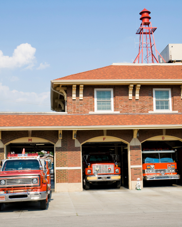 Fire Station with Trucks